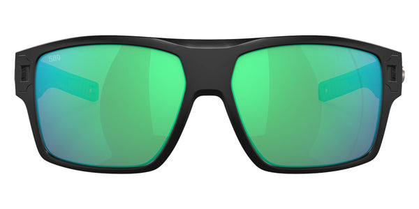 Matte Black / Green Mirrored Polarized / 62-14-113