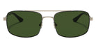 Brooks Brothers BB4060 101571 58 - Matte Light Gold / Solid Green #id:bb4060101571_s:100100