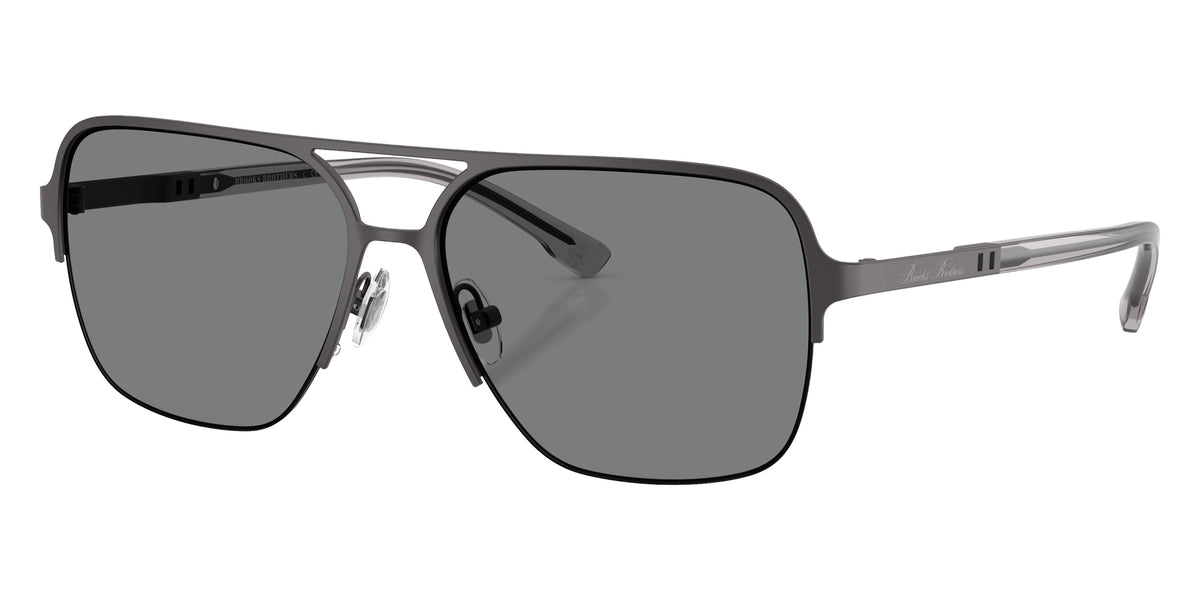 Brooks Brothers BB4074 100487 57 - Gunmetal / Gray #id:bb4074100487_s:100105