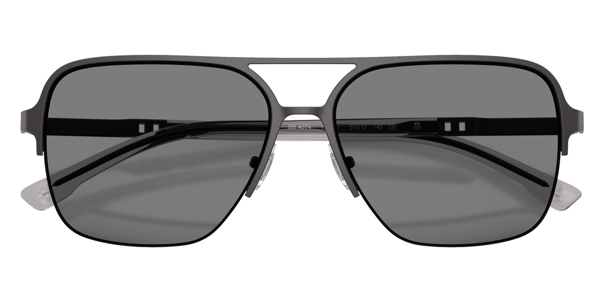 Brooks Brothers BB4074 100487 57 - Gunmetal / Gray #id:bb4074100487_s:100120