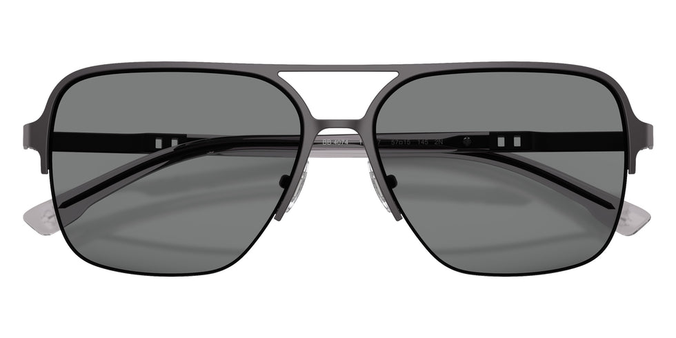 Brooks Brothers BB4074 100487 57 - Gunmetal / Gray #id:bb4074100487_s:100120