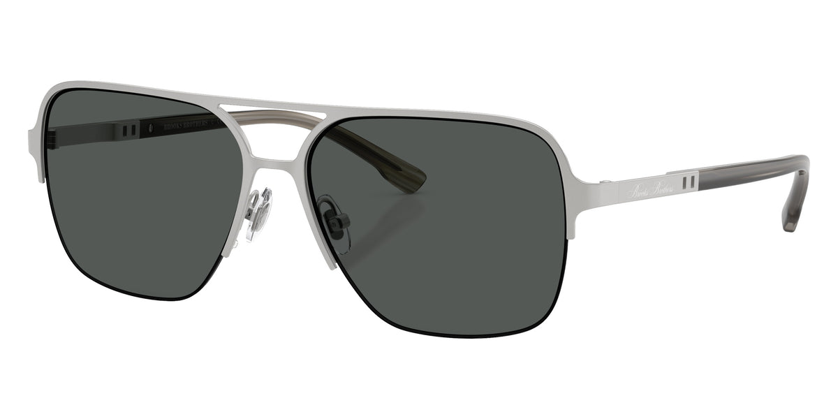 Brooks Brothers BB4074 103287 57 - Silver / Gray #id:bb4074103287_s:102105
