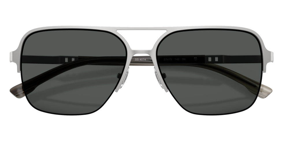 Brooks Brothers BB4074 103287 57 - Silver / Gray #id:bb4074103287_s:102120