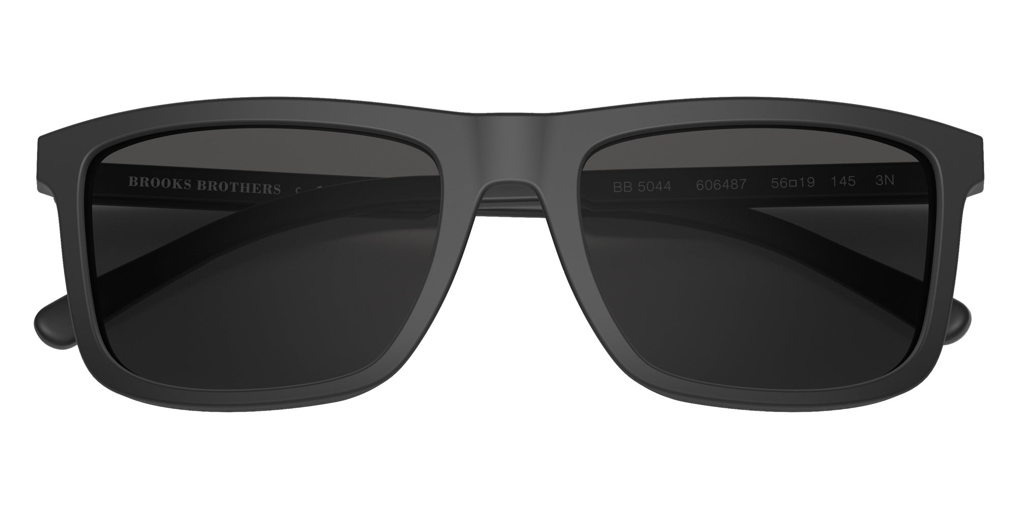 Brooks Brothers BB5044 606487 56 - Matte Black / Solid Dark Gray #id:bb5044606487_s:100120