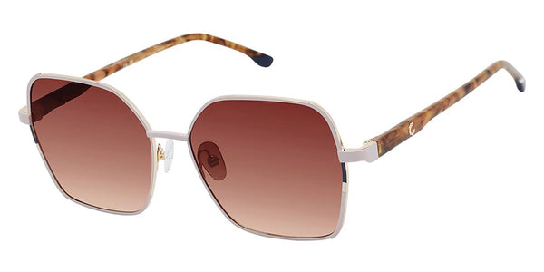 Ivory Taupe / Dark Rose Gradient Polarized / 56-15-140