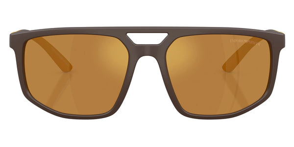 Matte Brown/Yellow Rubber / Brown Mirrored Gold / 58-18-145