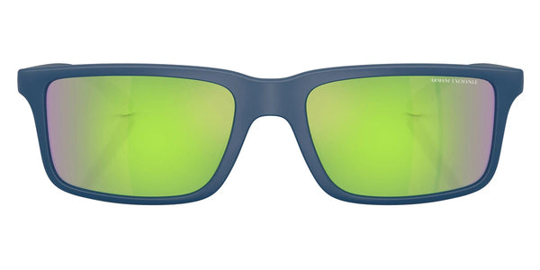 Matte Dark Blue / Light Green Mirrored Green / 57-19-145