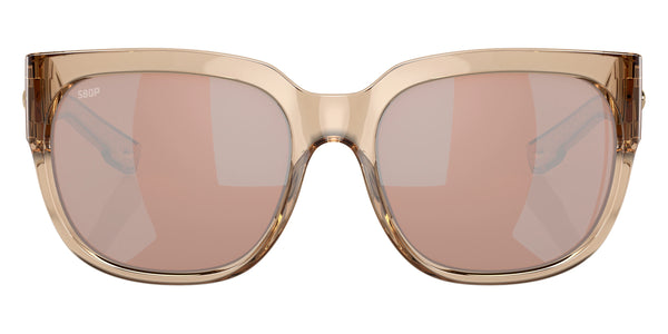 Shiny Blonde Crystal / Copper Silver Mirrored Polarized / 58-18-132