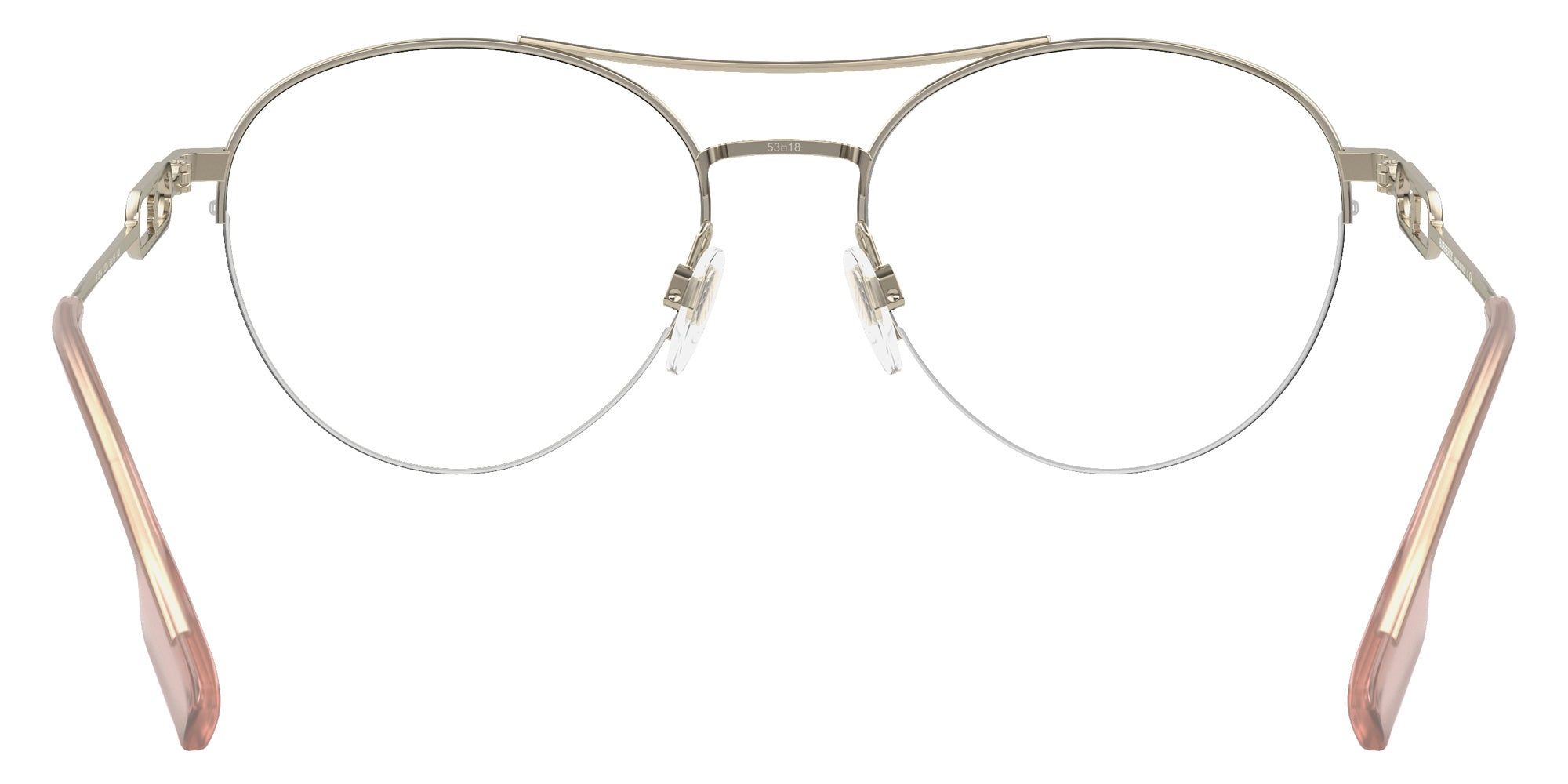 Burberry BE1354 Martha 1321 53 - Light Gold / Clear Blue Light Filter #id:be13541321_s:100115