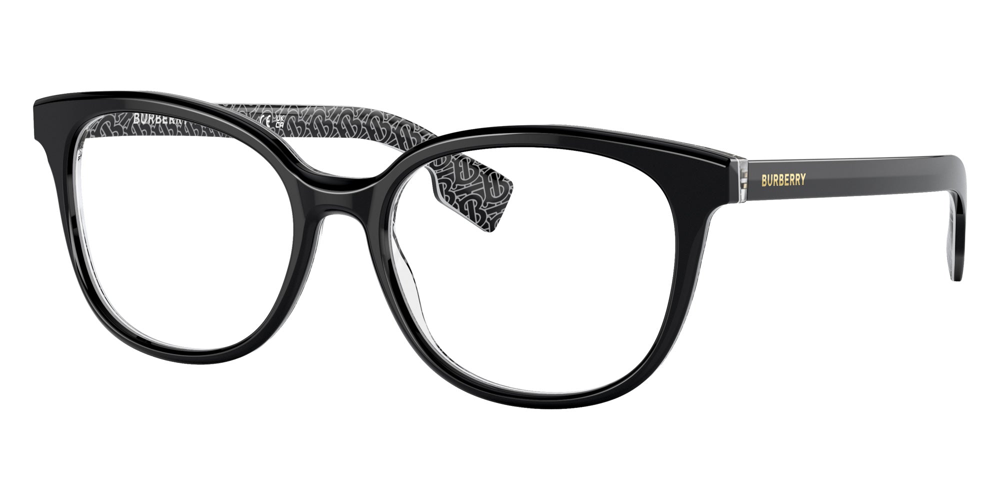 Burberry BE2291 3977 51 - Black/Print Tb/Crystal #id:be22913977_s:102105