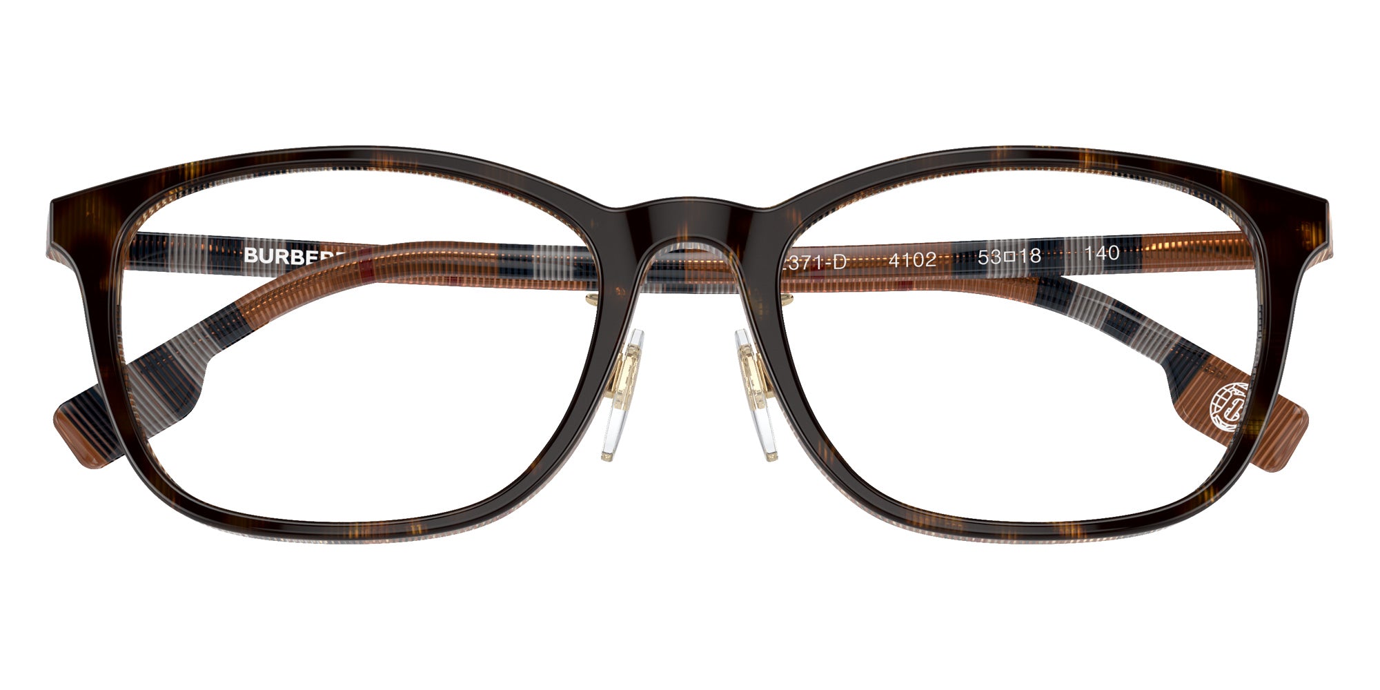 Burberry BE2371D 4102 53 - Top Dark Havana/Check Brown #id:be2371d4102_s:100120