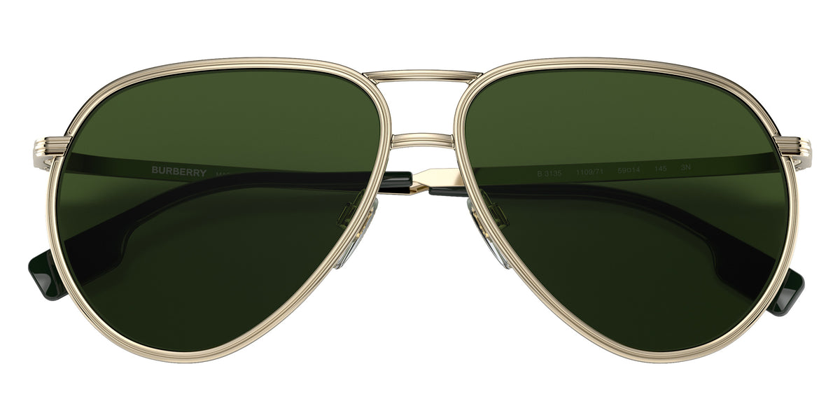 BURBERRY BE3135 Scott 110971 59 - Light Gold / Green #id:be3135110971_s:100120