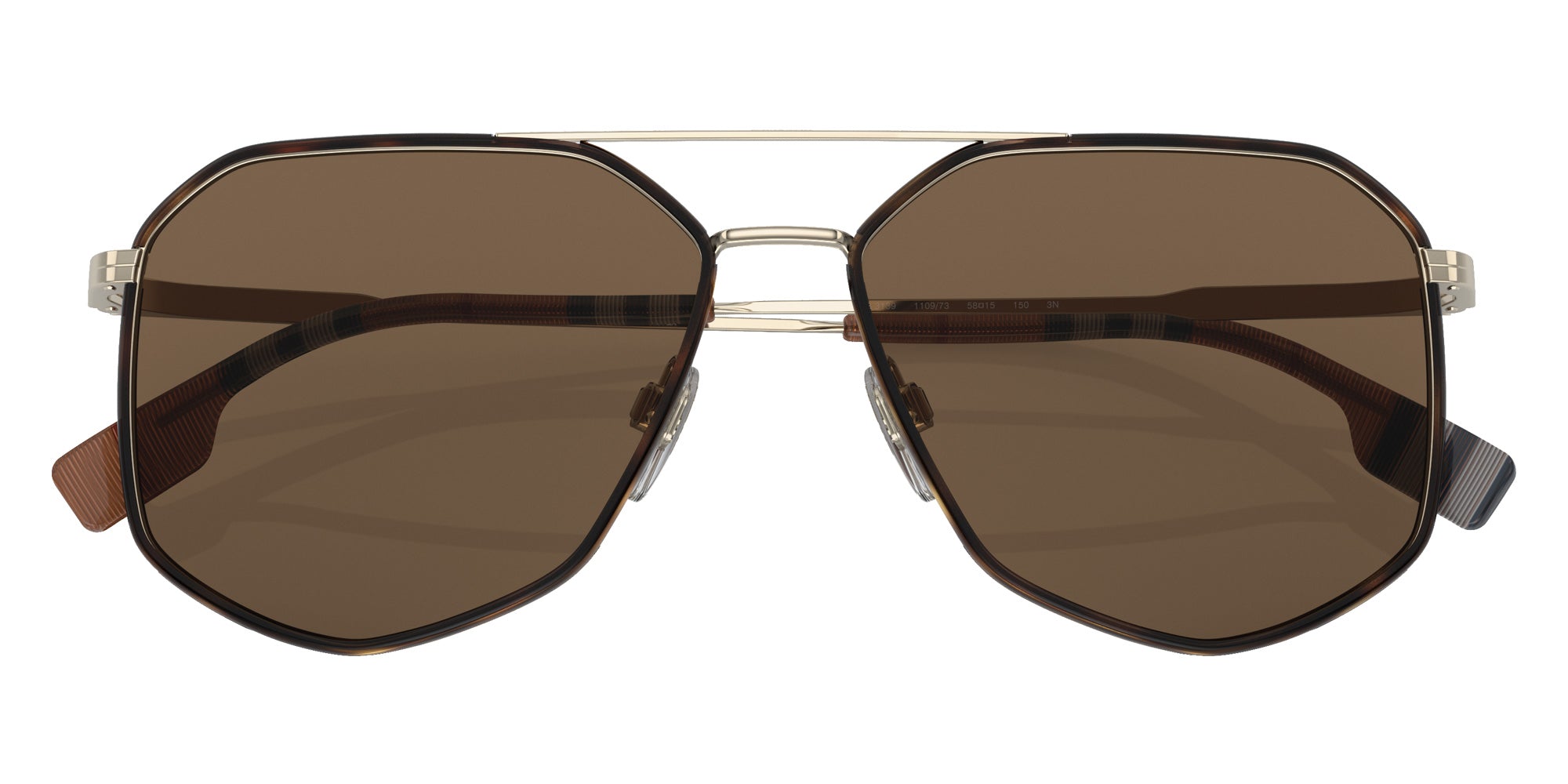 Burberry BE3139 Ozwald 110973 58 - Light Gold/Dark Havana / Brown #id:be3139110973_s:100120