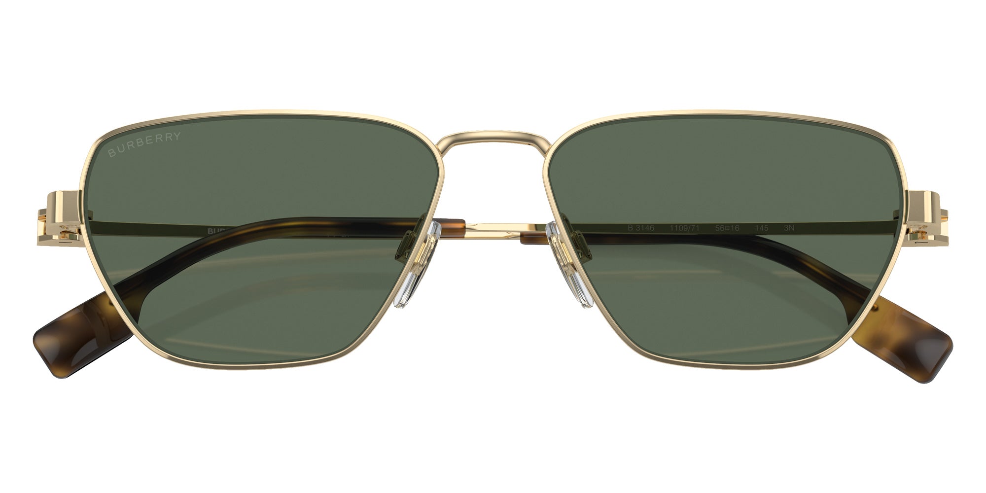 Burberry BE3146 110971 56 - Light Gold / Dark Green #id:be3146110971_s:100120