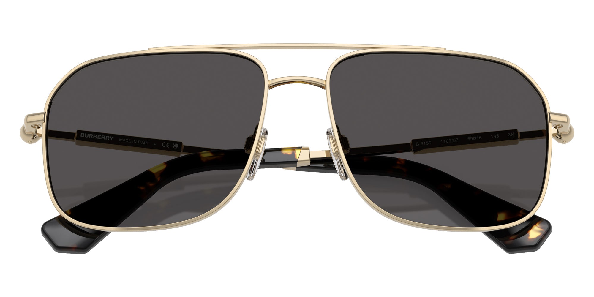 Burberry BE3159 110987 59 - Light Gold / Dark Gray #id:be3159110987_s:100120