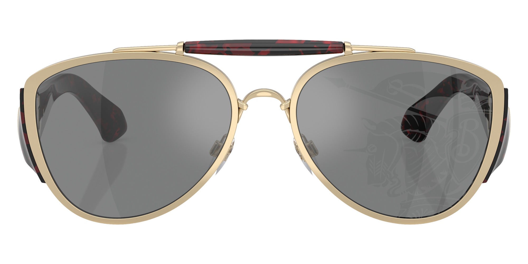 Burberry BE3161 1109AI 60 - Light Gold / Dark Gray Tampo Silver Mirrored #id:be31611109ai_s:100100