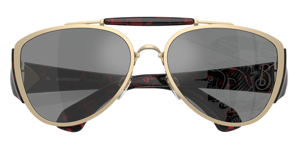 Burberry BE3161 1109AI 60 - Light Gold / Dark Gray Tampo Silver Mirrored #id:be31611109ai_s:100120