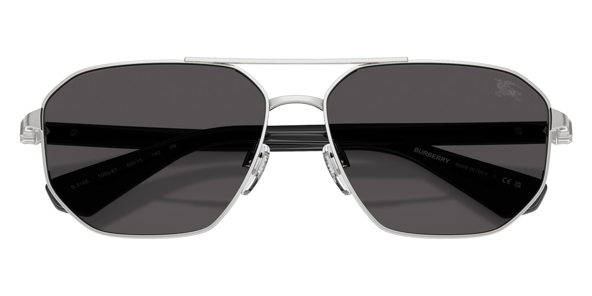 Burberry BE3166 100587 60 - Silver / Dark Gray #id:be3166100587_s:100120