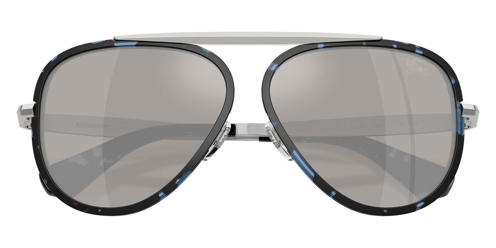 BURBERRY BE3176 10056G 60 - Blue Havana / Light Gray Mirrored Silver #id:be317610056g_s:100120