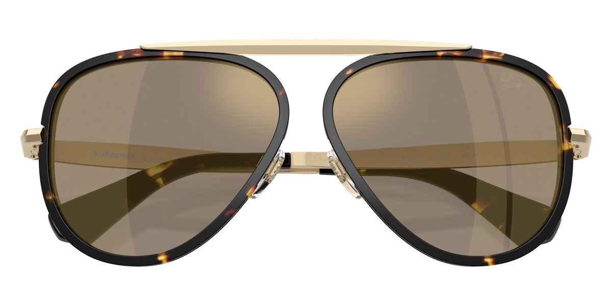 BURBERRY BE3176 11095A 60 - Yellow Havana / Light Brown Mirrored Gold #id:be317611095a_s:102120