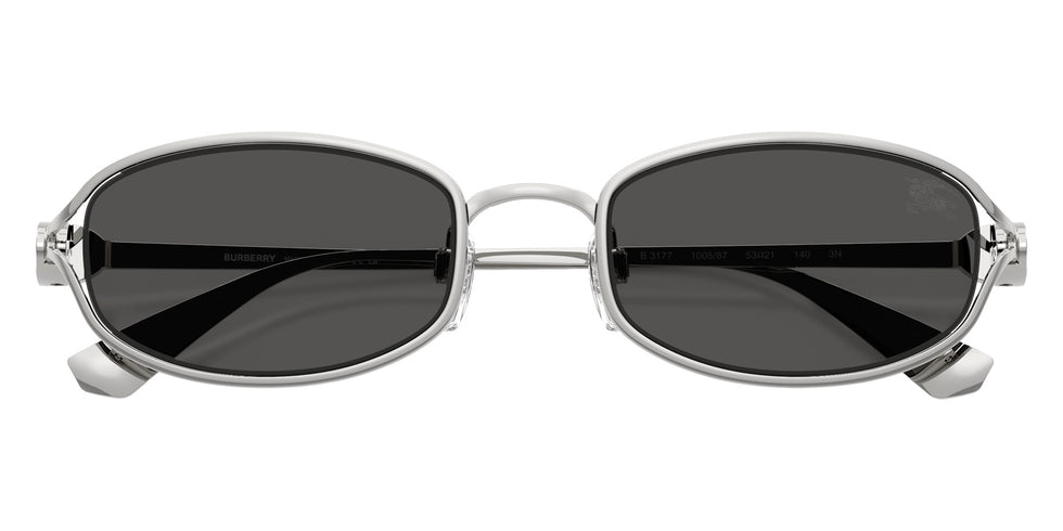 BURBERRY BE3177 100587 53 - Silver / Dark Gray #id:be3177100587_s:102120