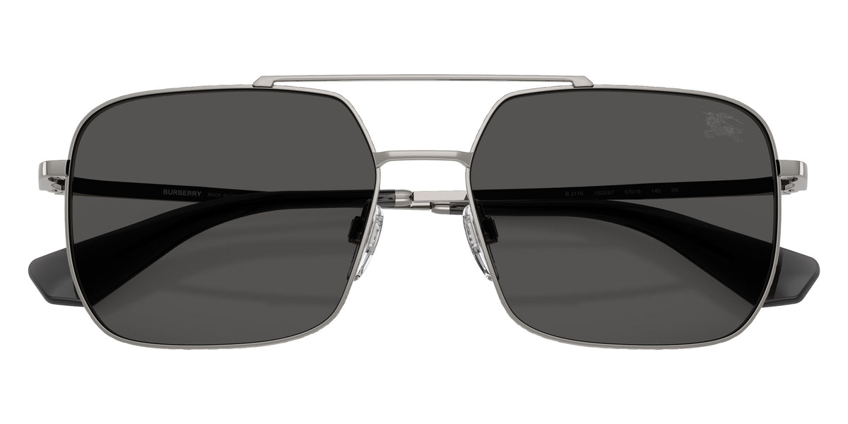 BURBERRY BE3179 100387 57 - Gunmetal / Dark Gray #id:be3179100387_s:100120