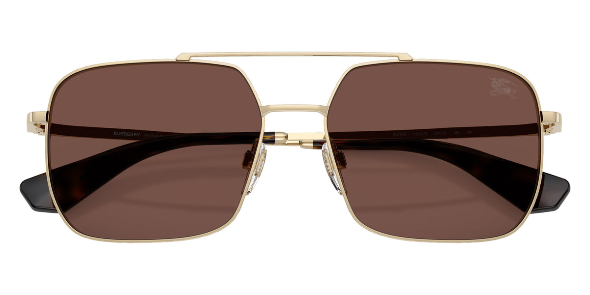 BURBERRY BE3179 110973 57 - Light Gold / Black Chocolate #id:be3179110973_s:108120