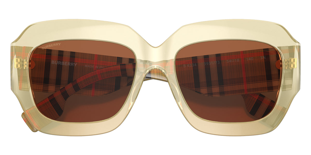 BURBERRY BE4334 Myrtle 393173 54 - Yellow / Brown #id:be4334393173_s:100120