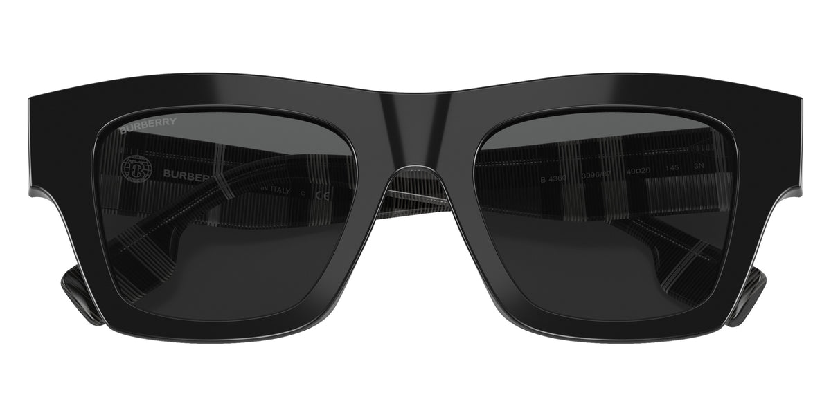 Burberry BE4360 Ernest 399687 49 - Black / Dark Gray #id:be4360399687_s:100120