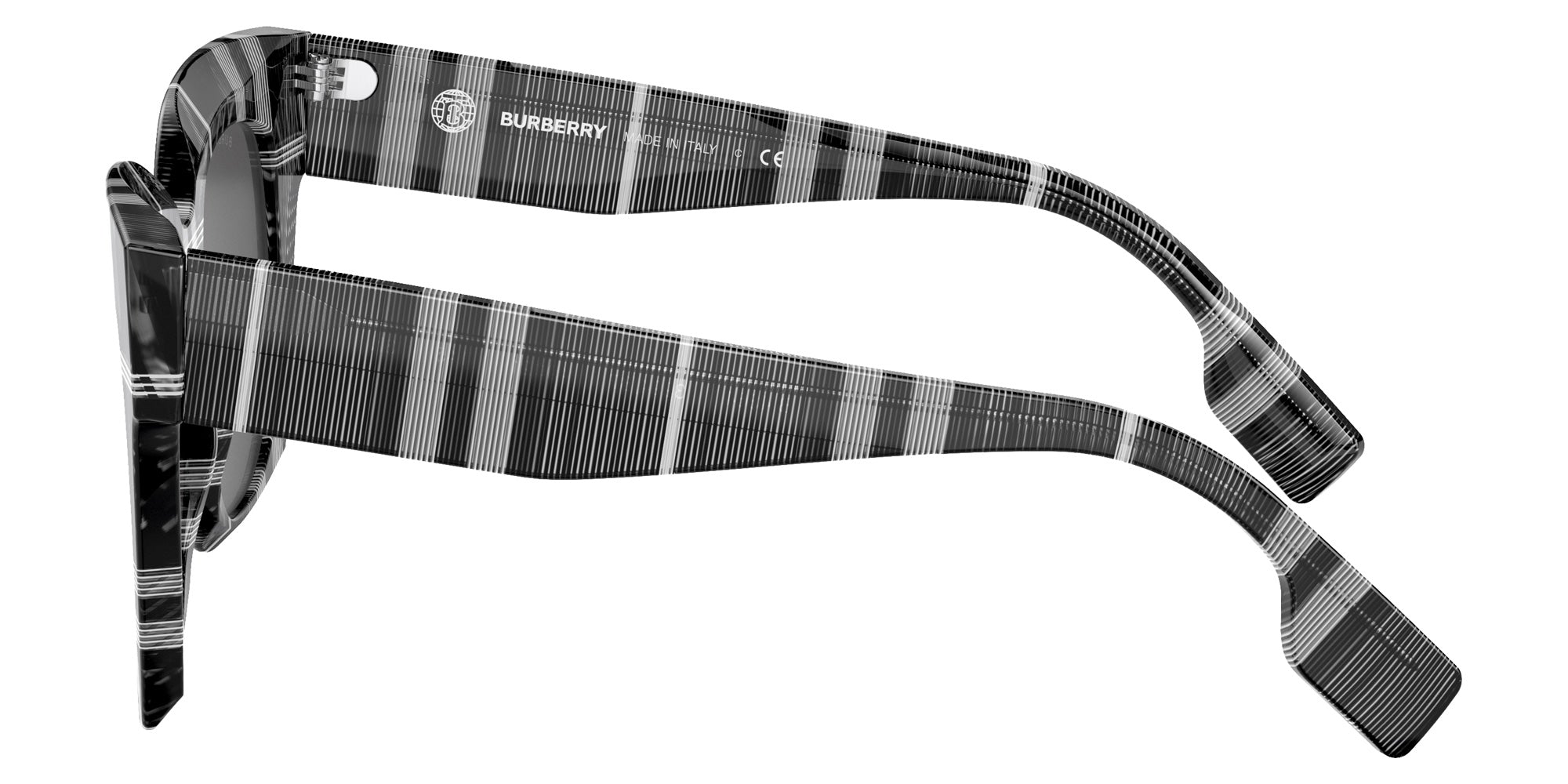 Burberry BE4364 Kitty 399487 49 - Check White/Black / Dark Gray #id:be4364399487_s:100110