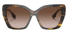 BURBERRY BE4366 Tamsin 398113 55 - Top Check/Striped Brown / Brown Gradient #id:be4366398113_s:100100