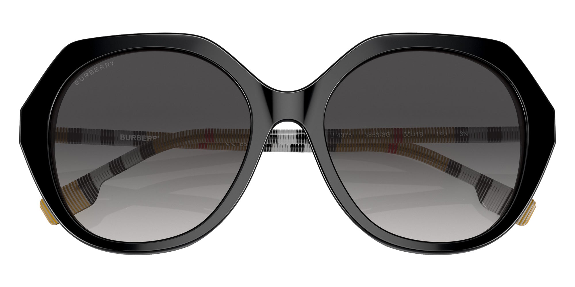 Burberry BE4375 Vanessa 38538G 55 - Black / Gray Gradient #id:be437538538g_s:100120