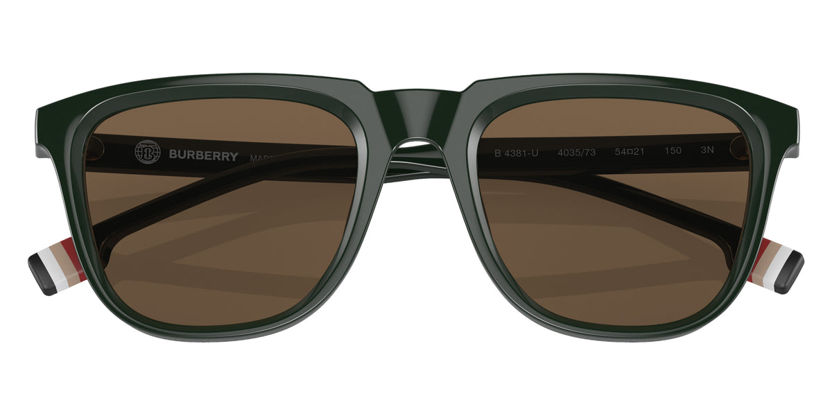 BURBERRY BE4381U George 403573 54 - Green / Dark Brown #id:be4381u403573_s:100120