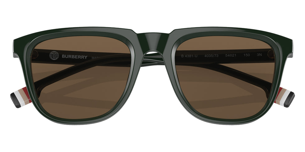 BURBERRY BE4381U George 403573 54 - Green / Dark Brown #id:be4381u403573_s:100120