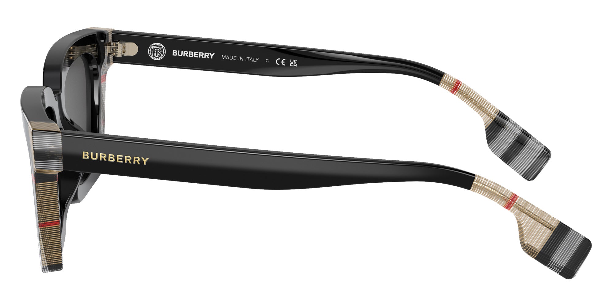 Burberry BE4392U Briar 405587 52 - Black/Vintage Check / Dark Gray #id:be4392u405587_s:100110