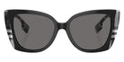Burberry BE4393 Meryl 405181 54 - Black/Check White Black / Dark Gray Polarized #id:be4393405181_s:102100