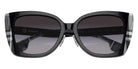 BURBERRY BE4393F Meryl 40518G 54 - Black/Check White Black #id:be4393f40518g_s:100120