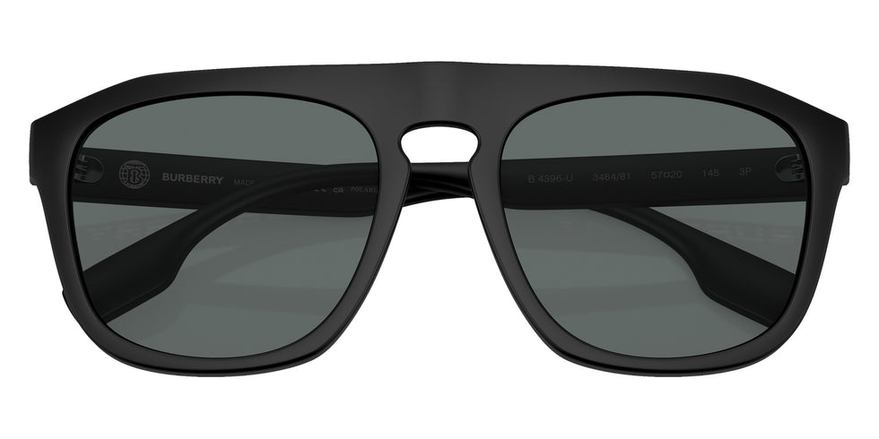 Burberry BE4396U Wren 346481 57 - Matte Black / Dark Gray Polarized #id:be4396u346481_s:100120