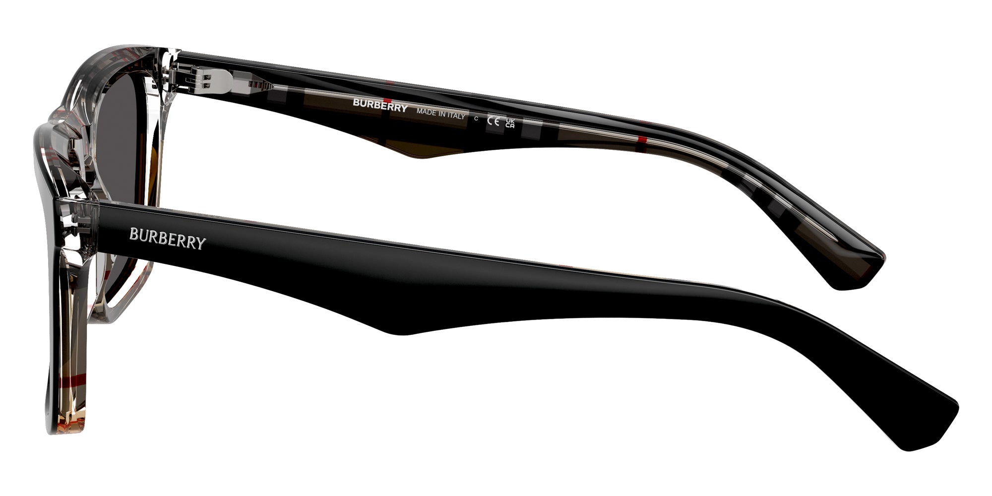 Burberry BE4434 412187 57 - Top Black on Vintage Check / Dark Gray #id:be4434412187_s:102110