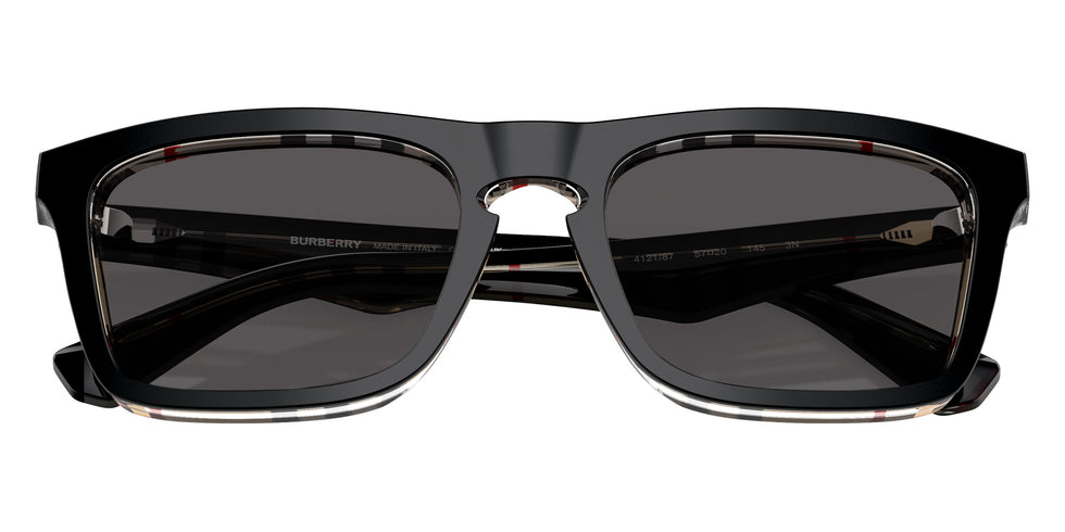 Burberry BE4434 412187 57 - Top Black on Vintage Check / Dark Gray #id:be4434412187_s:102120