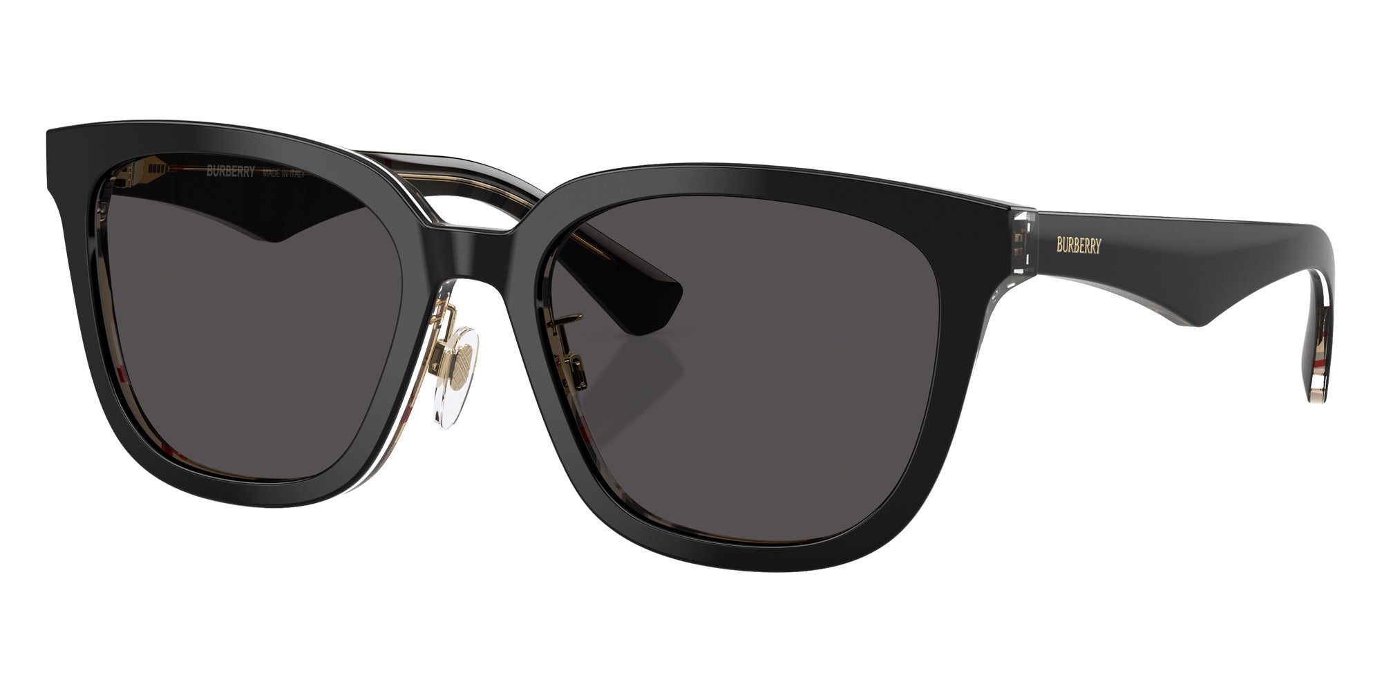 Burberry BE4446D 412187 57 - Top Black on Vintage Check / Dark Gray #id:be4446d412187_s:100105