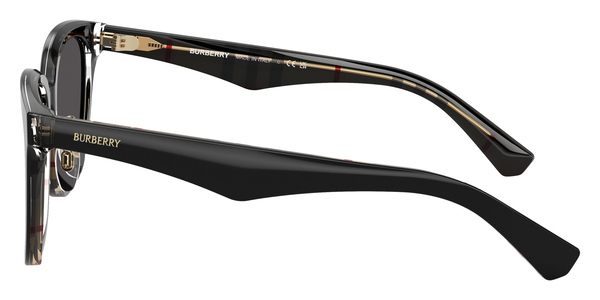 Burberry BE4446D 412187 57 - Top Black on Vintage Check / Dark Gray #id:be4446d412187_s:100110