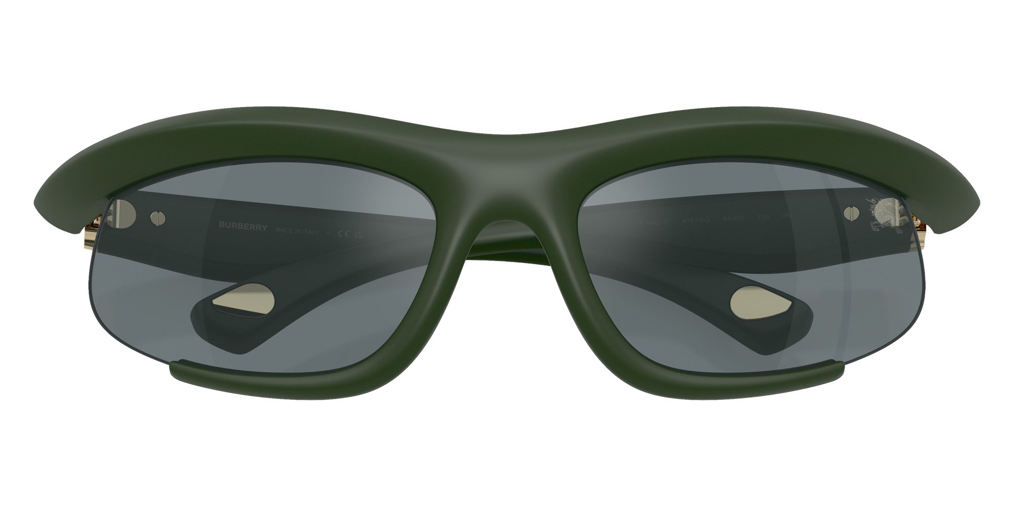 Burberry BE4462 41876G 64 - Rubber Green / Gray Mirrored Black #id:be446241876g_s:102120