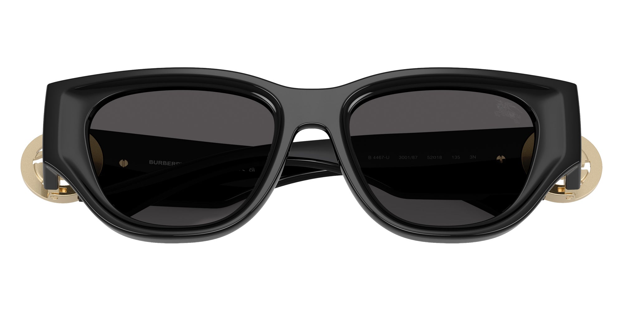 Burberry BE4467U 300187 52 - Black / Dark Gray #id:be4467u300187_s:100120