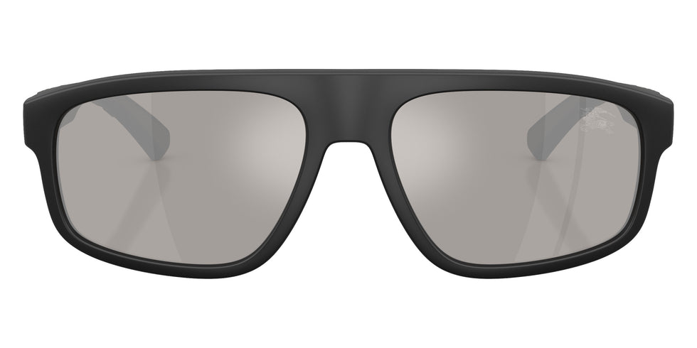 BURBERRY BE4501U 42606G 57 - Matte Black / Light Gray Mirrored Silver #id:be4501u42606g_s:102100