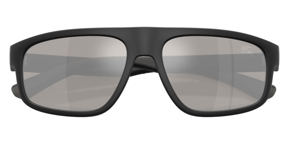 BURBERRY BE4501U 42606G 57 - Matte Black / Light Gray Mirrored Silver #id:be4501u42606g_s:102120