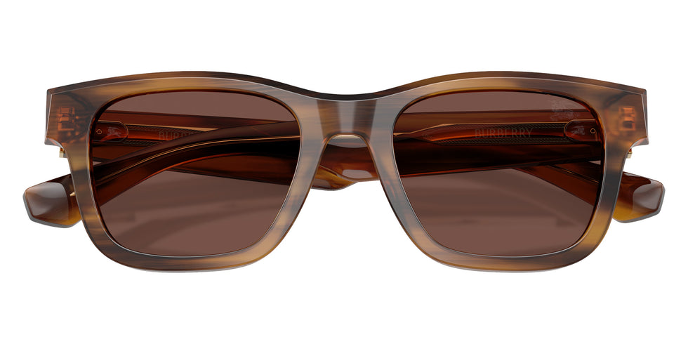 BURBERRY BE4504F 425373 53 - Striped Brown / Black Chocolate #id:be4504f425373_s:102120
