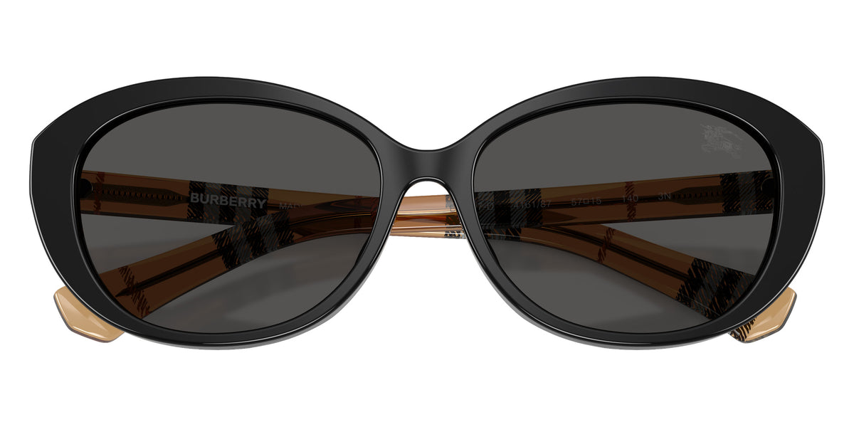 BURBERRY BE4507D 416187 57 - Black / Dark Gray #id:be4507d416187_s:102120
