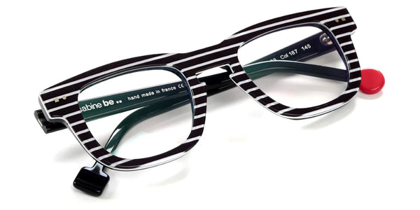 Shiny Navy Blue Fat Stripes / 47-23-145