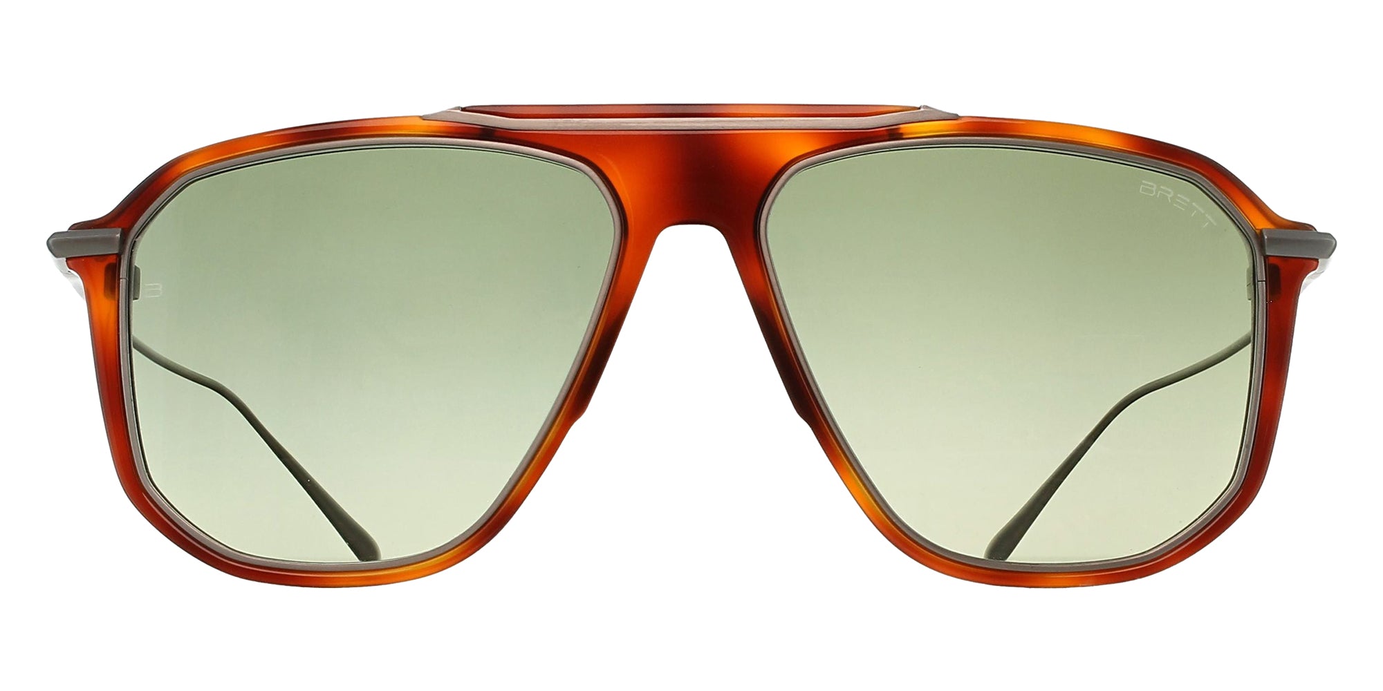 BRETT KEN SUN C09 56 - Yellow Tortoise/Silver #id:brtkensunjc09st_s:102100